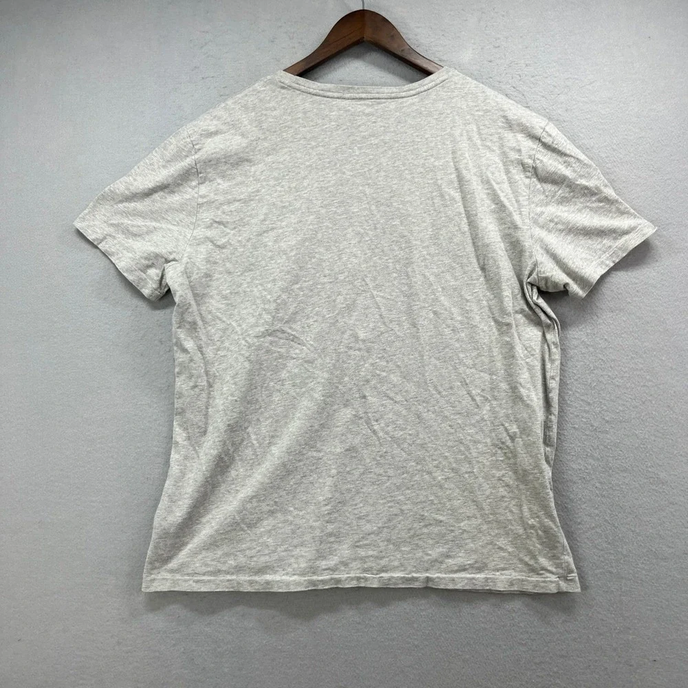 Polo Ralph Lauren T Shirt Mens XL Gray Custom Fit Preppy Minimalist Pony Tee